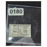 Under The Black Flag Pirate Silver Bar