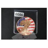 Colorized Walking Liberty Copper Round $130