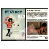 1995 Playboy March 1966 Cover Silver Trading Card
