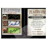 Brady Mahomes Mayfield Platinum Cuts Facsimile