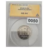 2016-S Harpers Ferry Quarter MS 66 SilverANACS$127