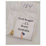 .62 Gram Australian Gold Nugget Specimen $658
