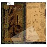 2020 Washington 1 Goldback 1/1000 Gold Note