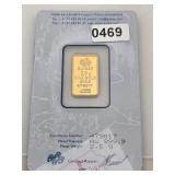 PAMP SUISSE 2.5 GRAM 999.9 FINE BAR $884