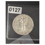 1942 Walking Liberty Silver Half Dollar $130