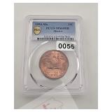 1954-Mo PCGS MS65RB Mexico 20 Centavos Coin