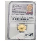 2016 W Mercury Dime SP70 1/10oz Gold $3790