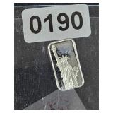 Statue of Liberty Silver Ingot Bar $130