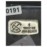 Prospectors Gold & Gems Silver Bar $240