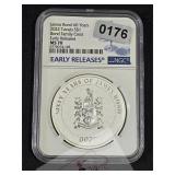 2022 Tuvalu James Bond Silver MS70 Coin $240