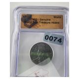 Genuine ICG World Treasure Hoard Coin $130