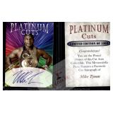 Mike Tyson Platinum Cuts Signature Card Facsimile