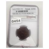 1955-Mo Mexico 5 Centavos Copper PCGS MS66 $330