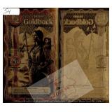 1/2 Idaho Goldback 1/2000 Troy Ounce 24K Gold