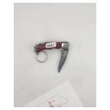 Damascus Steel Folding Knife Keychain $130