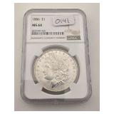 1886 $1 Morgan Silver Dollar MS 64 NGC Graded $239