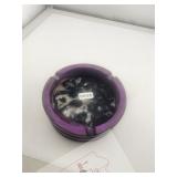 Vintage Purple Swirl Marble Resin Ashtray $130