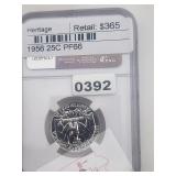 1956 Silver Washington Quarter PF66 NGC $730
