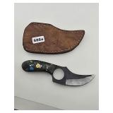 Custom Karambit Knife with Leather...