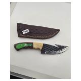 Custom Skinner Gut Hook Knife Leather...
