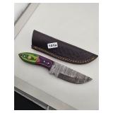 Handmade Damascus Steel Skinning Hunting...