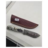 Handmade Damascus Steel Hunting Knife...
