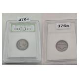 1940 Jefferson Nickel INB Graded Slabbed Coin