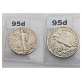 1944 Walking Liberty Silver Half Dollar Coin