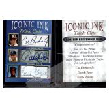 Ripken Jeter Banks facsimile autos