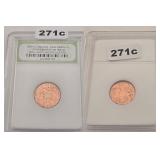 2009-D Lincoln Log Cabin Copper Penny BU INB