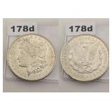 1921 Morgan Silver Dollar Uncirculated Coin