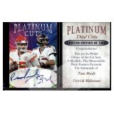Brady Mahomes Platinum Cuts facsimile