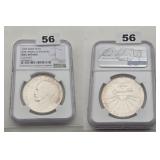 1953 Cuba Silver Peso Jose Marti NGC UNC Details