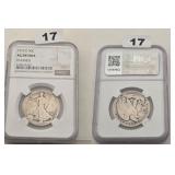 1916 D Silver Walking Liberty Half NGC AG Details