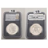 1881-S Morgan Silver Dollar NGC BU Bag Fragment