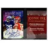 Mahomes Barkley Facsimile Autos Card