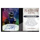 Lamar Jackson Platinum Cuts Facsimile Auto