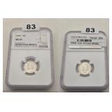 1945 Mercury Silver Dime NGC MS 65 10c Coin
