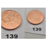 USA 9/11 FLAG TRIBUTE .999 FINE COPPER ROUND