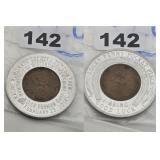 1938 S Lincoln Wheat Copper Penny Pocket Piece
