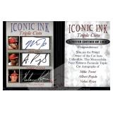 Iconic Ink Trout Pujols Ryan Facsimile Autos