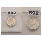 1992-S US SILVER QUARTER PROOF DEEP CAMEO