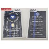 Thin Blue Line Peacemakers .999 Fine Gold
