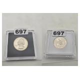 1980-S WASHINGTON QUARTER PROOF BLACK CORE SLAB