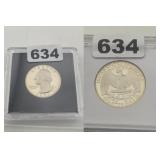 1985-S WASHINGTON QUARTER PROOF DEEP CAMEO