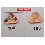 2024 Libertad Triangle .999 Fine Copper Coin