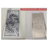 2023 Dragon Silverback 1/1000 Pure Silver Note