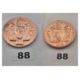 Scottsdale Mint Lion Stacker .999 Fine Copper