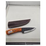 Handmade Custom Forged Knife With Leather Sheath