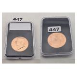John F. Kennedy Inauguration Copper Medal Slabbed